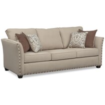 mckenna light brown sleeper sofa   