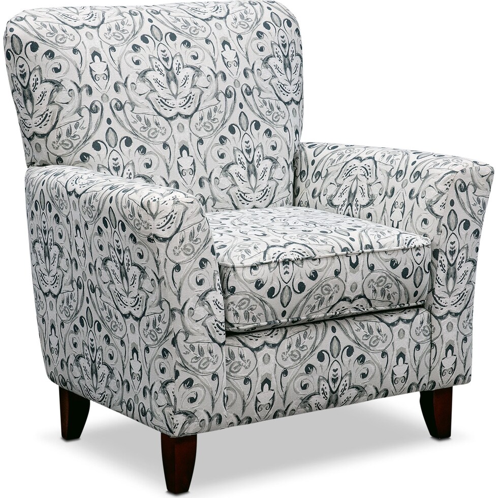mckenna multi pewter accent chair   