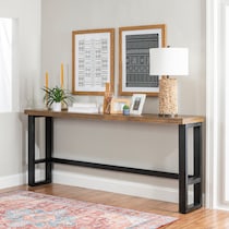 mcleavy gray console table   