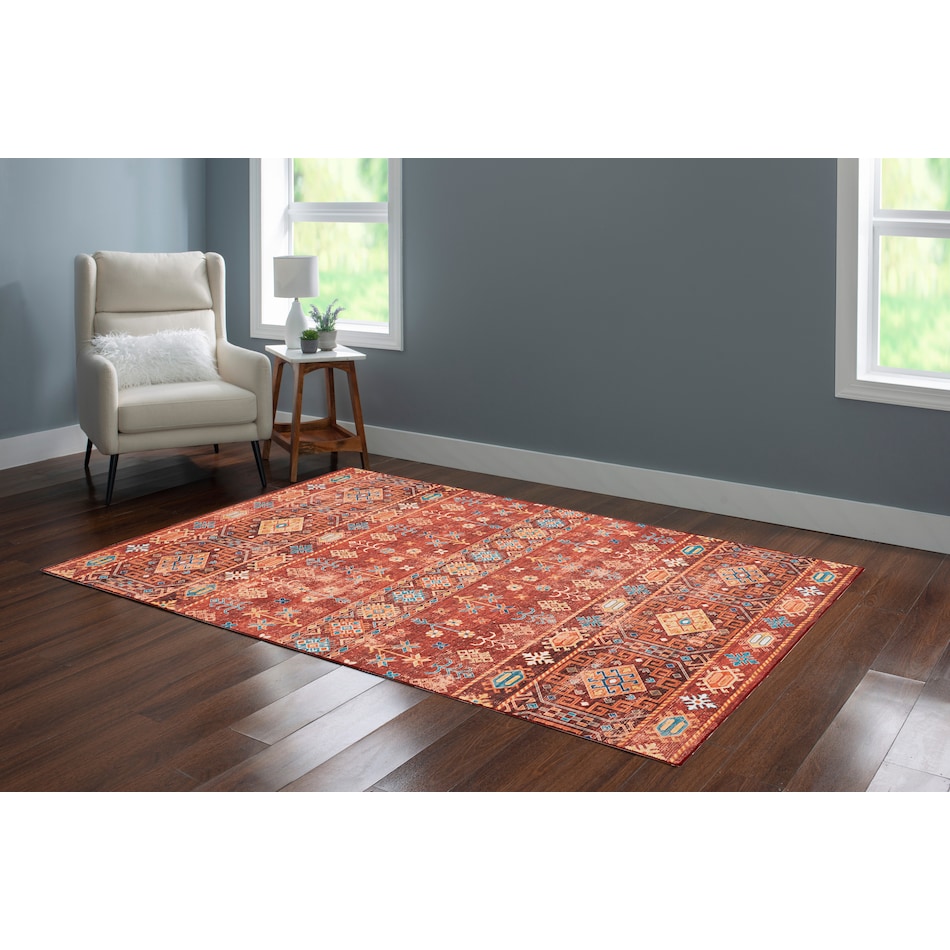 mcphee red area rug  x    