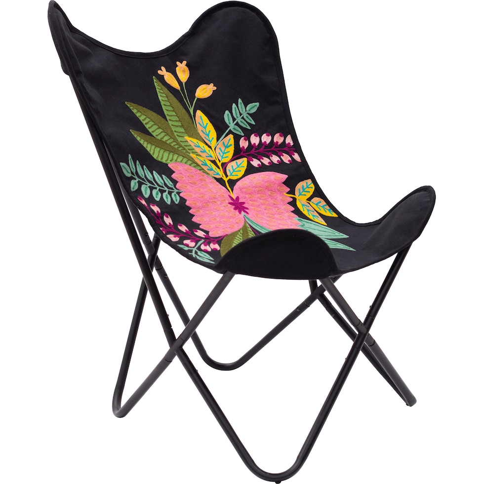 meadow black accent chair   