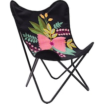 meadow black accent chair   