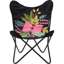 meadow black accent chair   