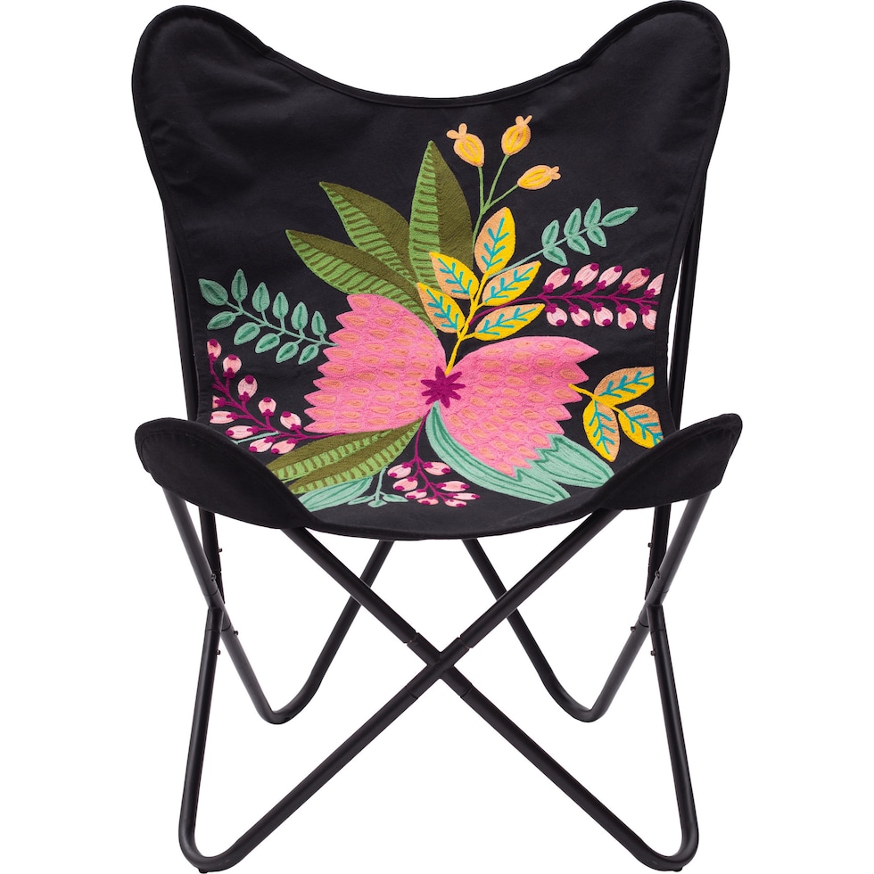 meadow black accent chair   