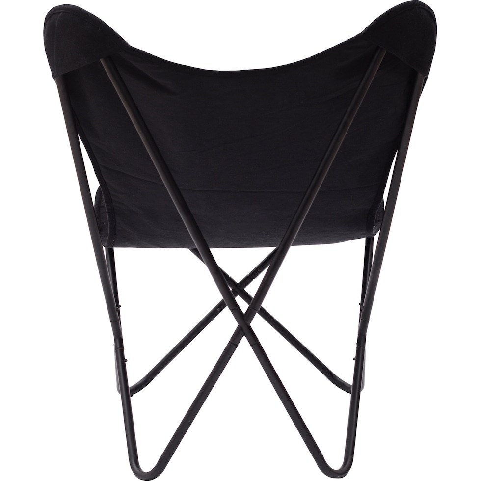 meadow black accent chair   