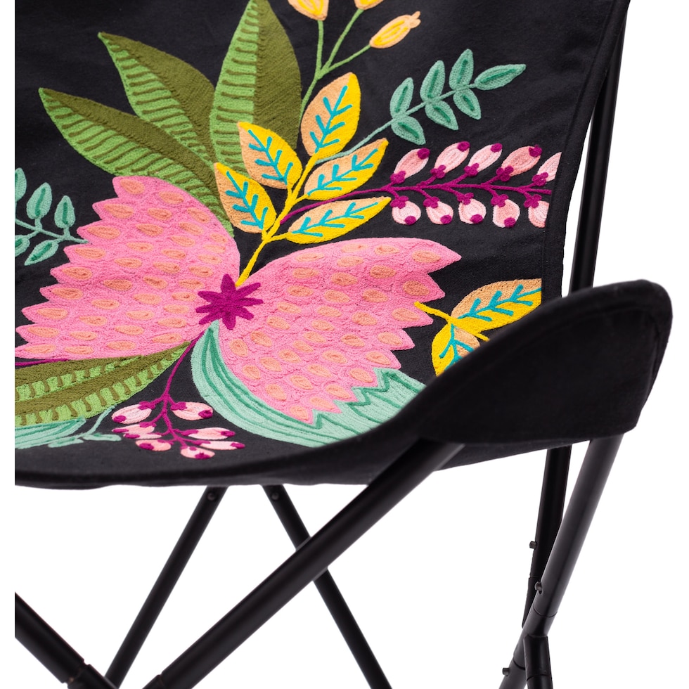 meadow black accent chair   