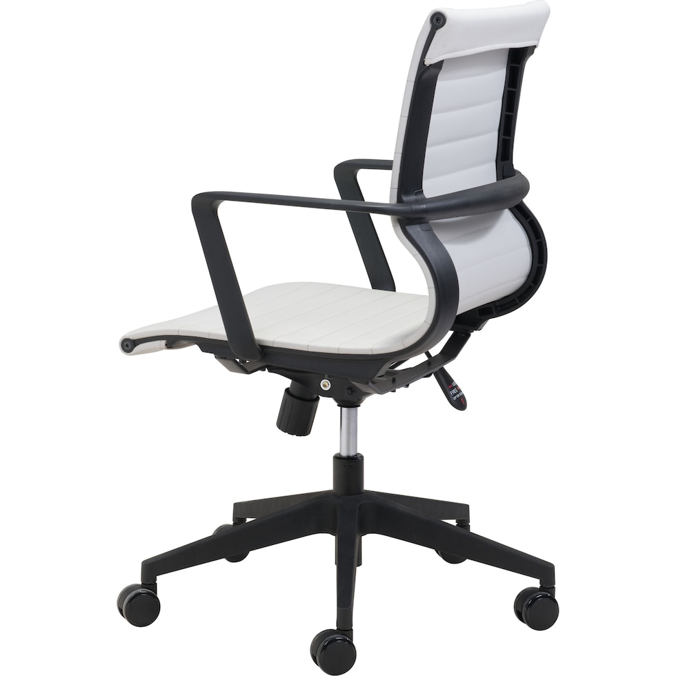 medine white office chair   