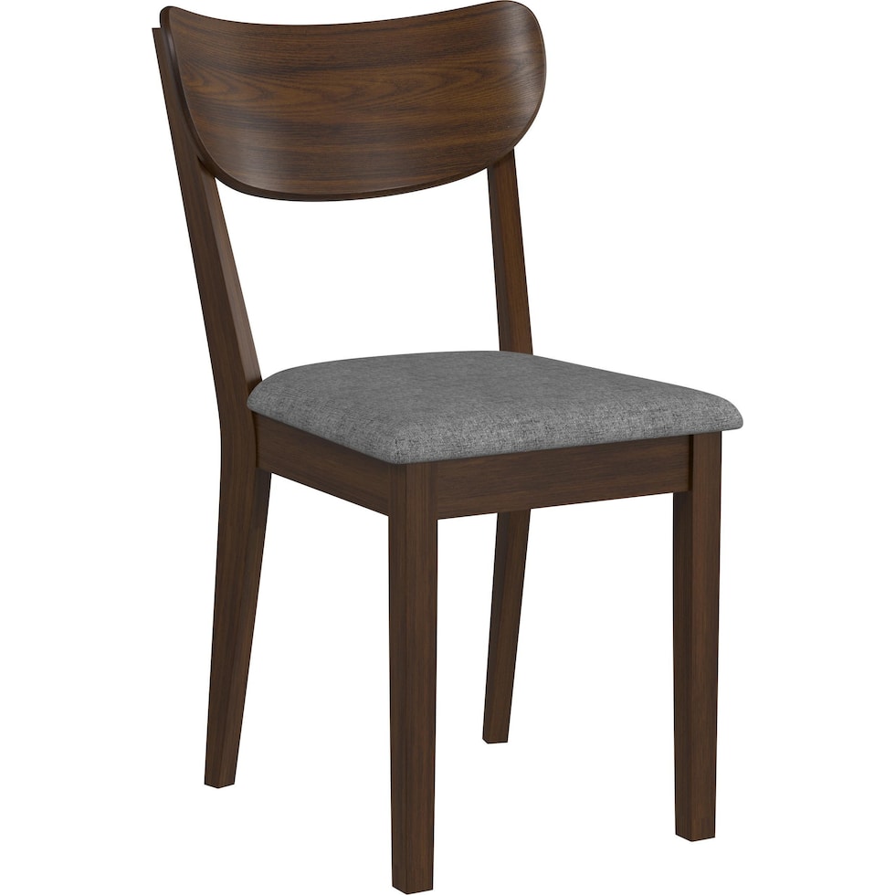 meera dark brown dining chair   