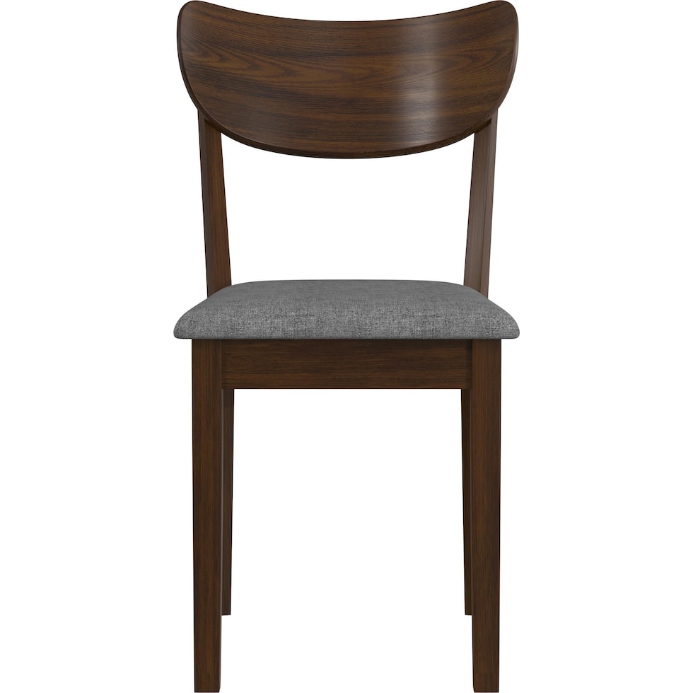 meera dark brown dining chair   