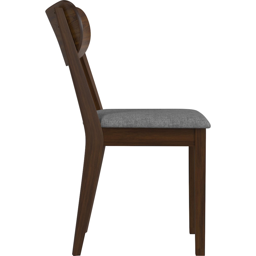 meera dark brown dining chair   