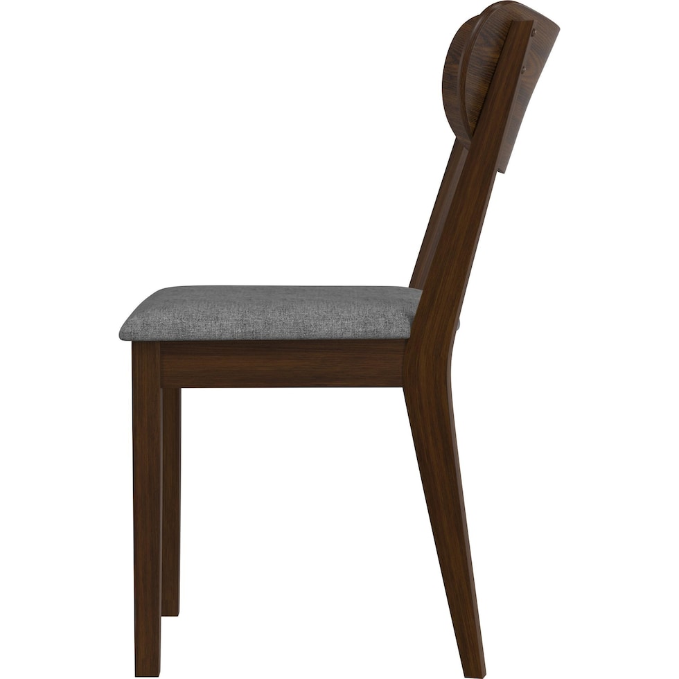 meera dark brown dining chair   