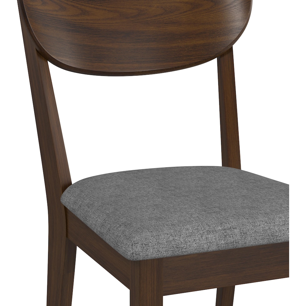 meera dark brown dining chair   