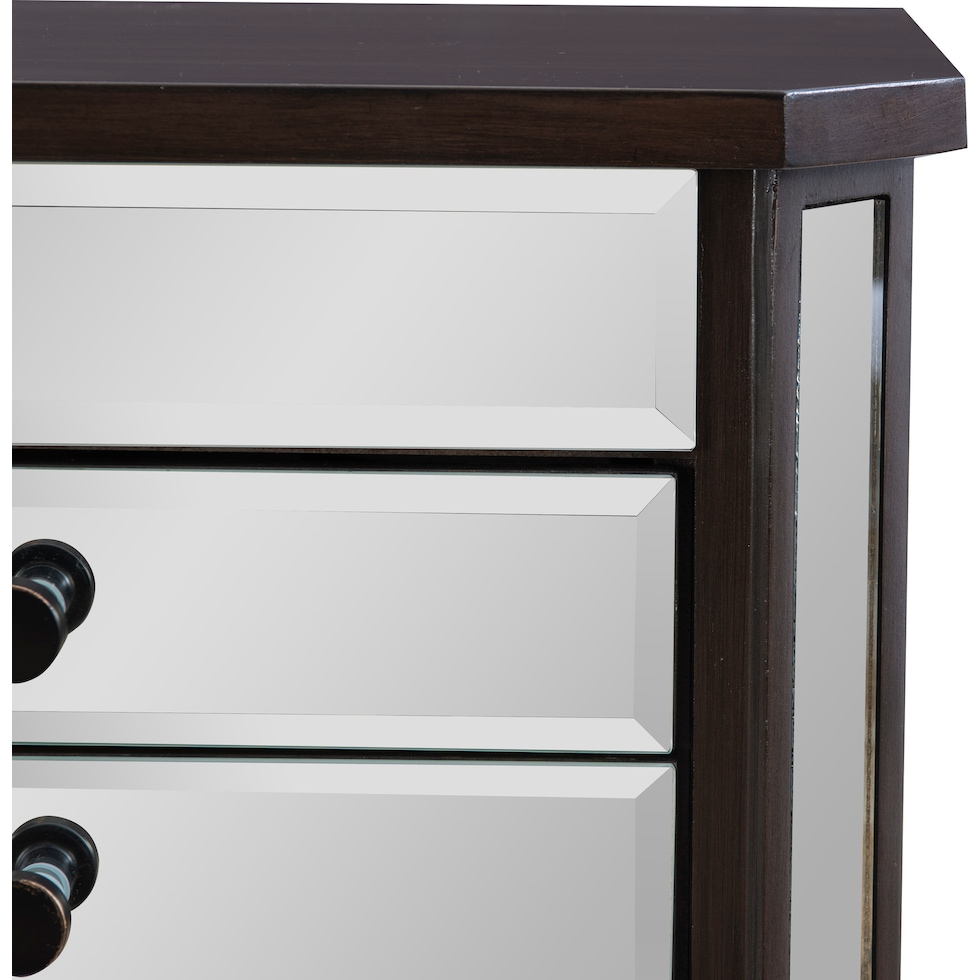 mekia dark espresso glass armoire   