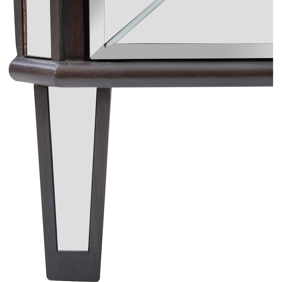 mekia dark espresso glass armoire   