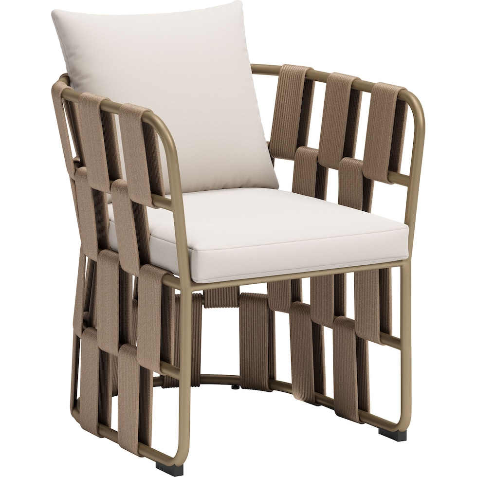 melbourne white outdoor dining chair   