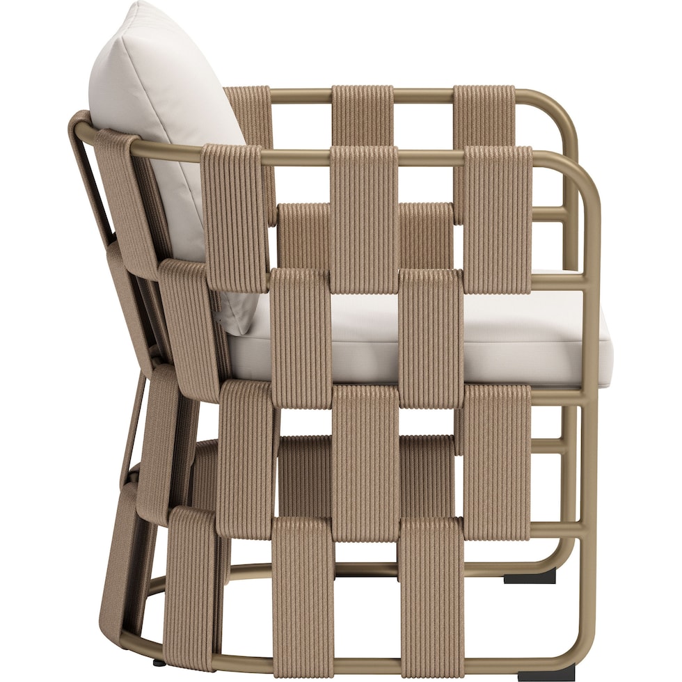 melbourne white outdoor dining chair   