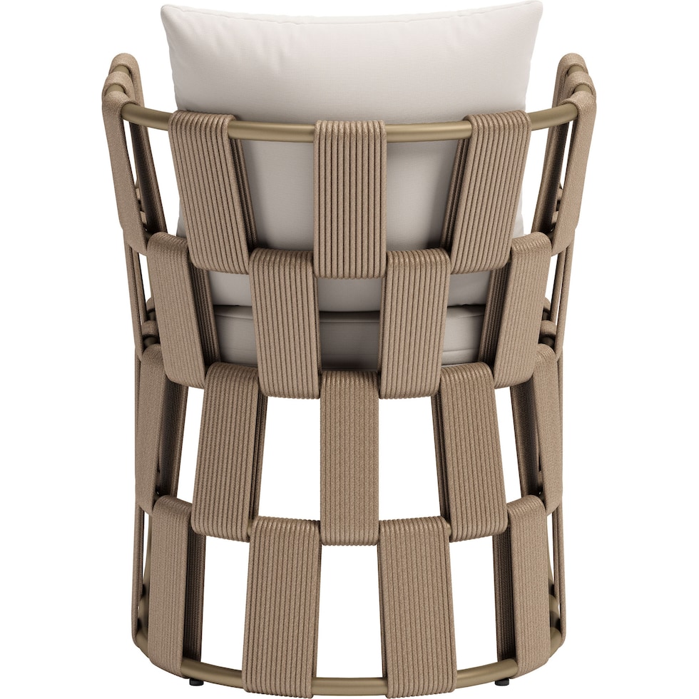 melbourne white outdoor dining chair   