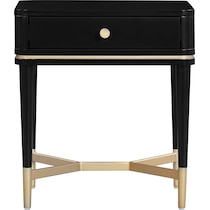 melina black nightstand   