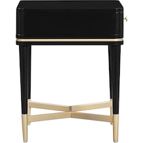 melina black nightstand   