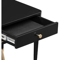 melina black nightstand   