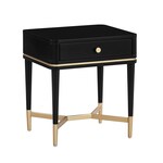 melina black nightstand   