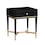 melina black nightstand   