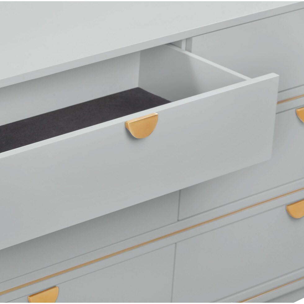 melina gray dresser   