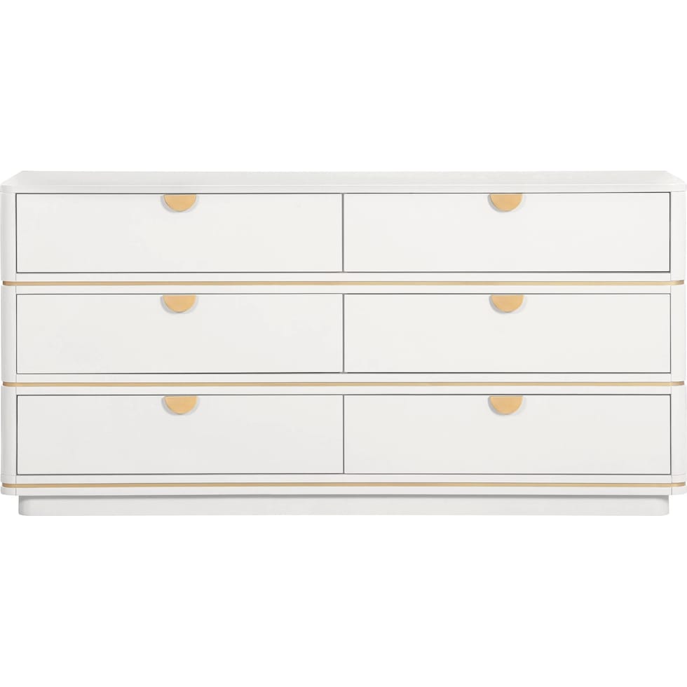 melina white dresser   