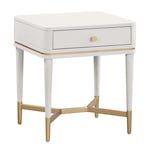melina white nightstand   