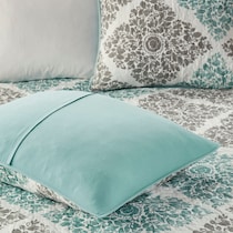 melinda blue full queen bedding set   