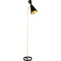 melita black gold floor lamp   
