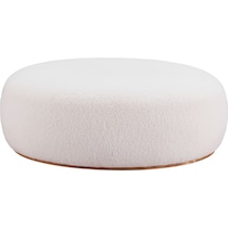 melita white ottoman   