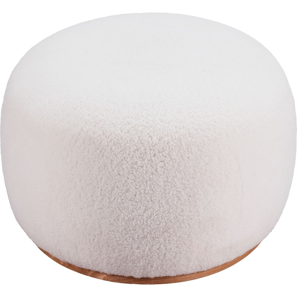 melita white ottoman   