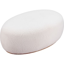 melita white ottoman   