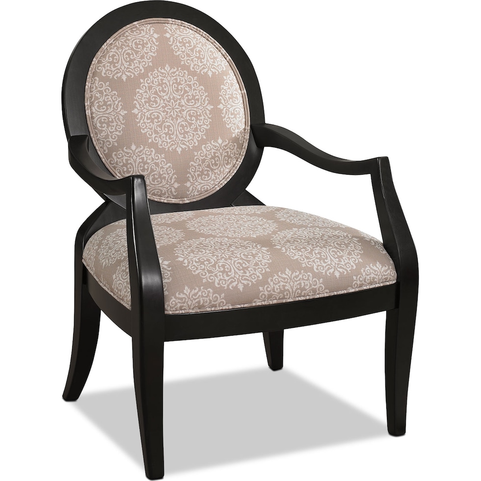 mellie white accent chair   