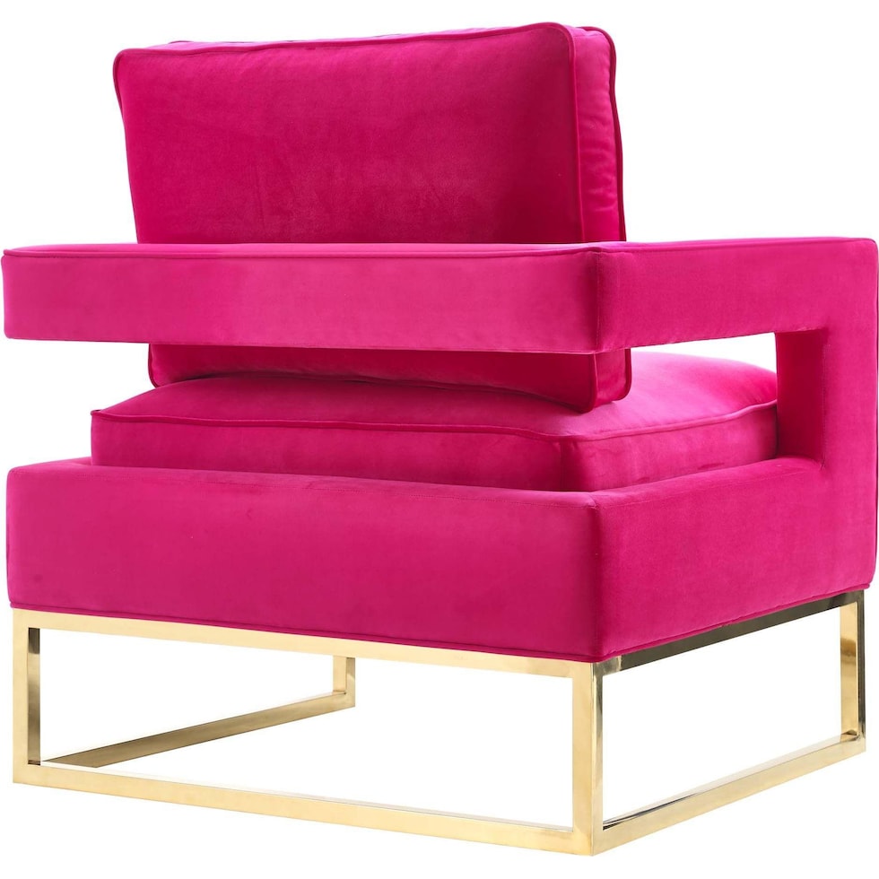 mellissa pink accent chair   