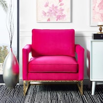 mellissa pink accent chair   