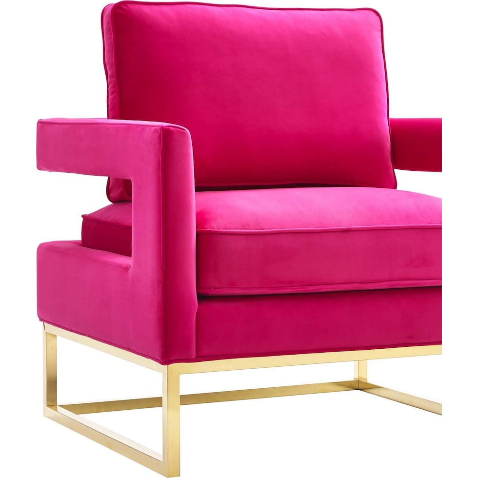 mellissa pink accent chair   