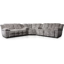 mellow gray  pc sectional   