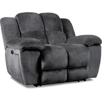 mellow gray power recliner   