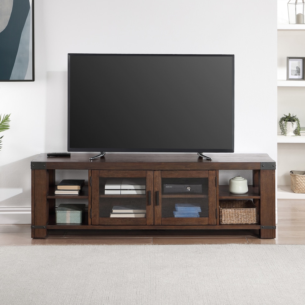 melodie dark brown tv stand   