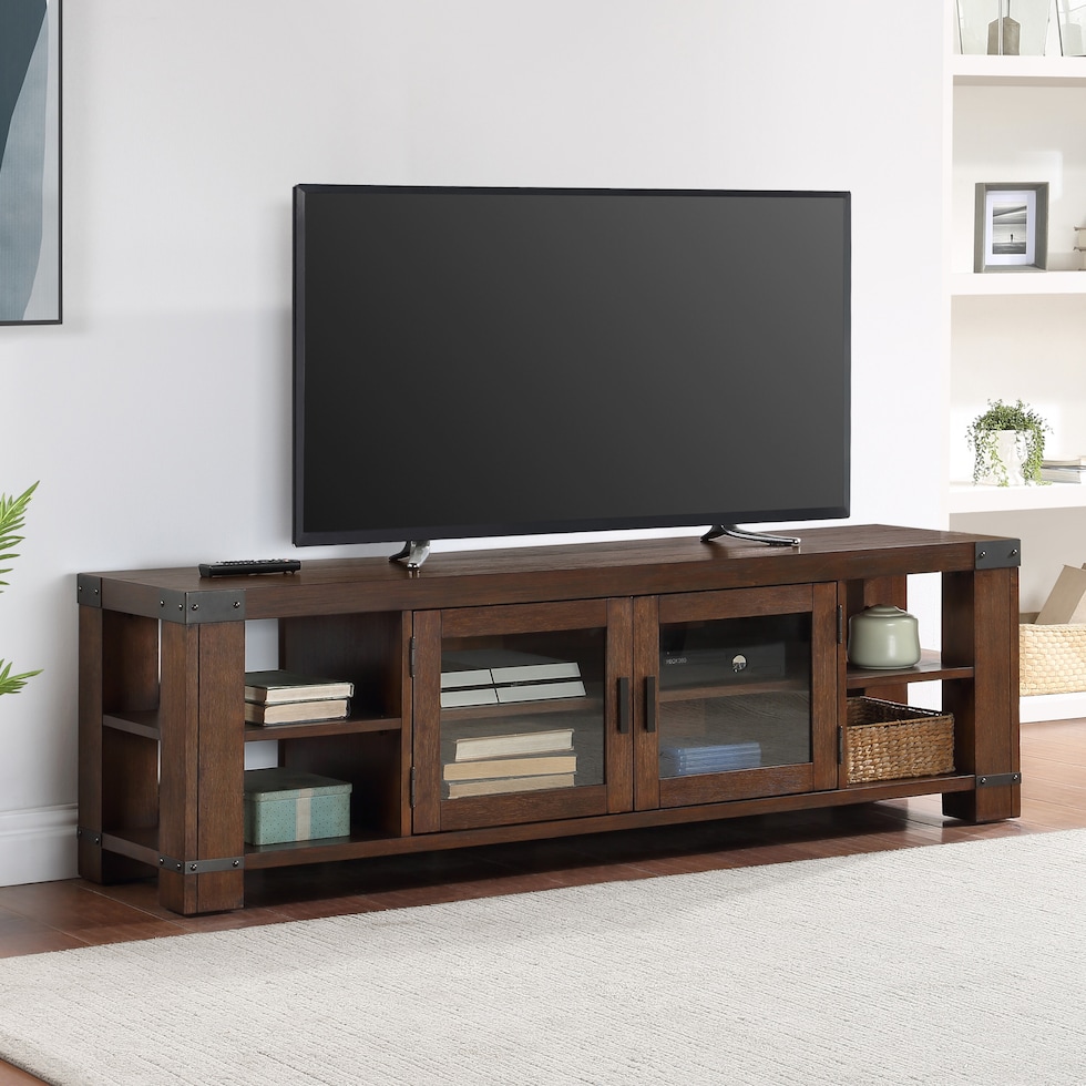 melodie dark brown tv stand   