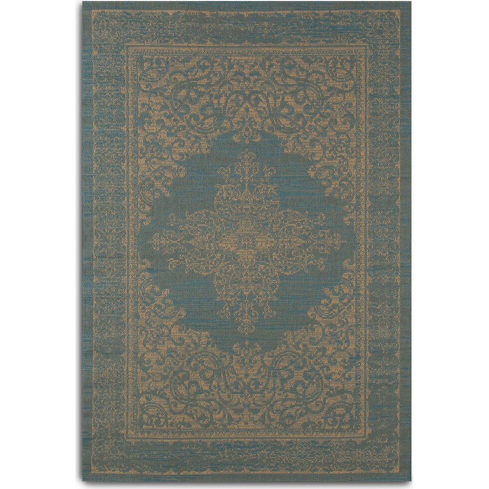 melody blue outdoor area rug   