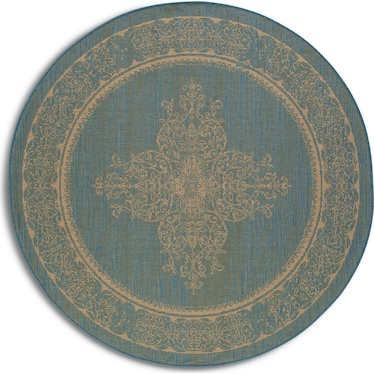 Melody Indoor/Outdoor 7' Round - Blue