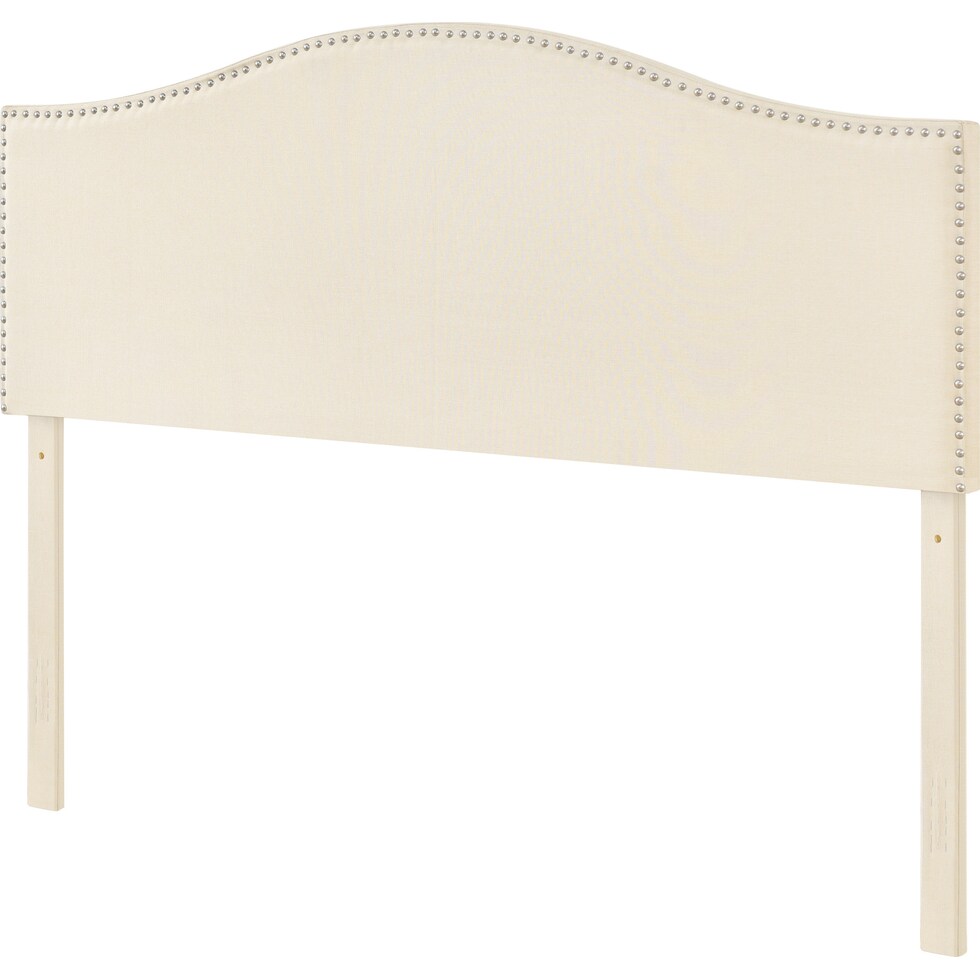 melonie neutral queen headboard   