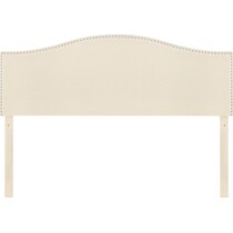 melonie neutral queen headboard   