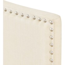 melonie neutral queen headboard   
