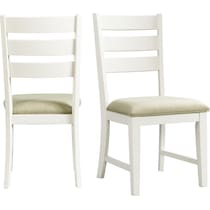 melony white dining chair   