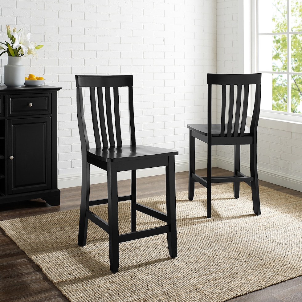 melrose black counter height stool   