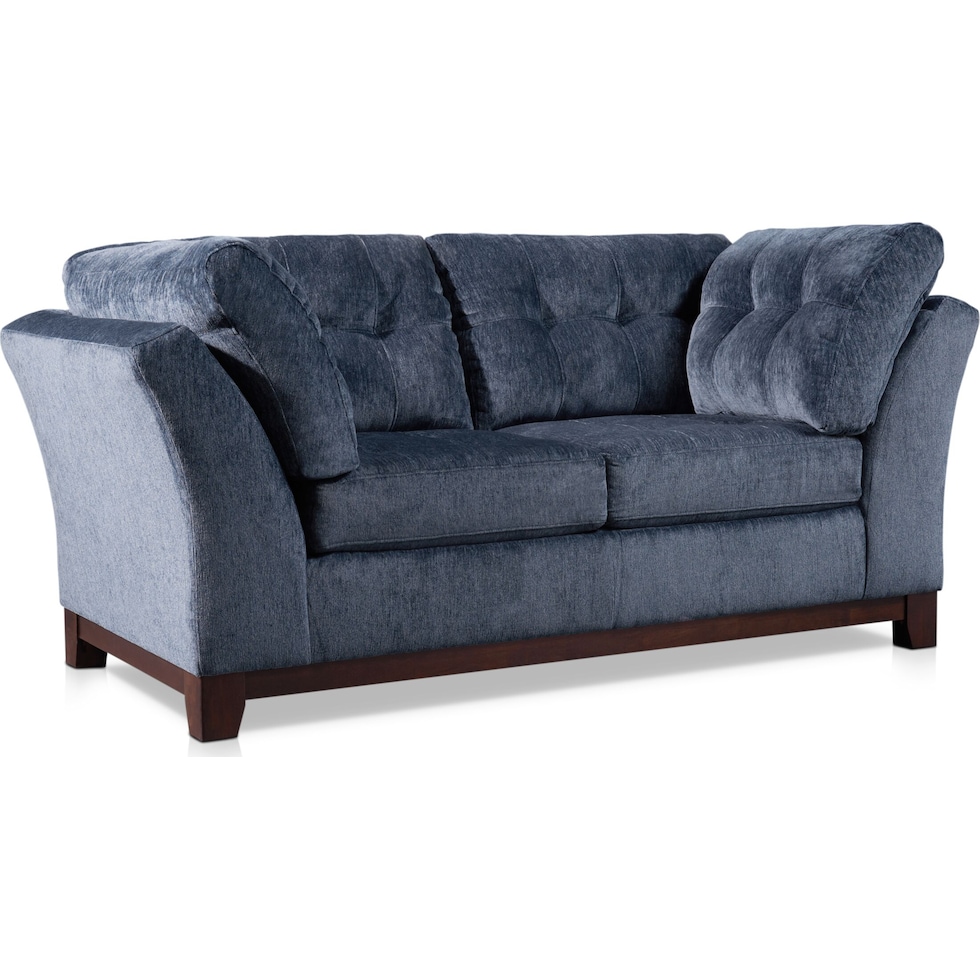 melrose blue loveseat   